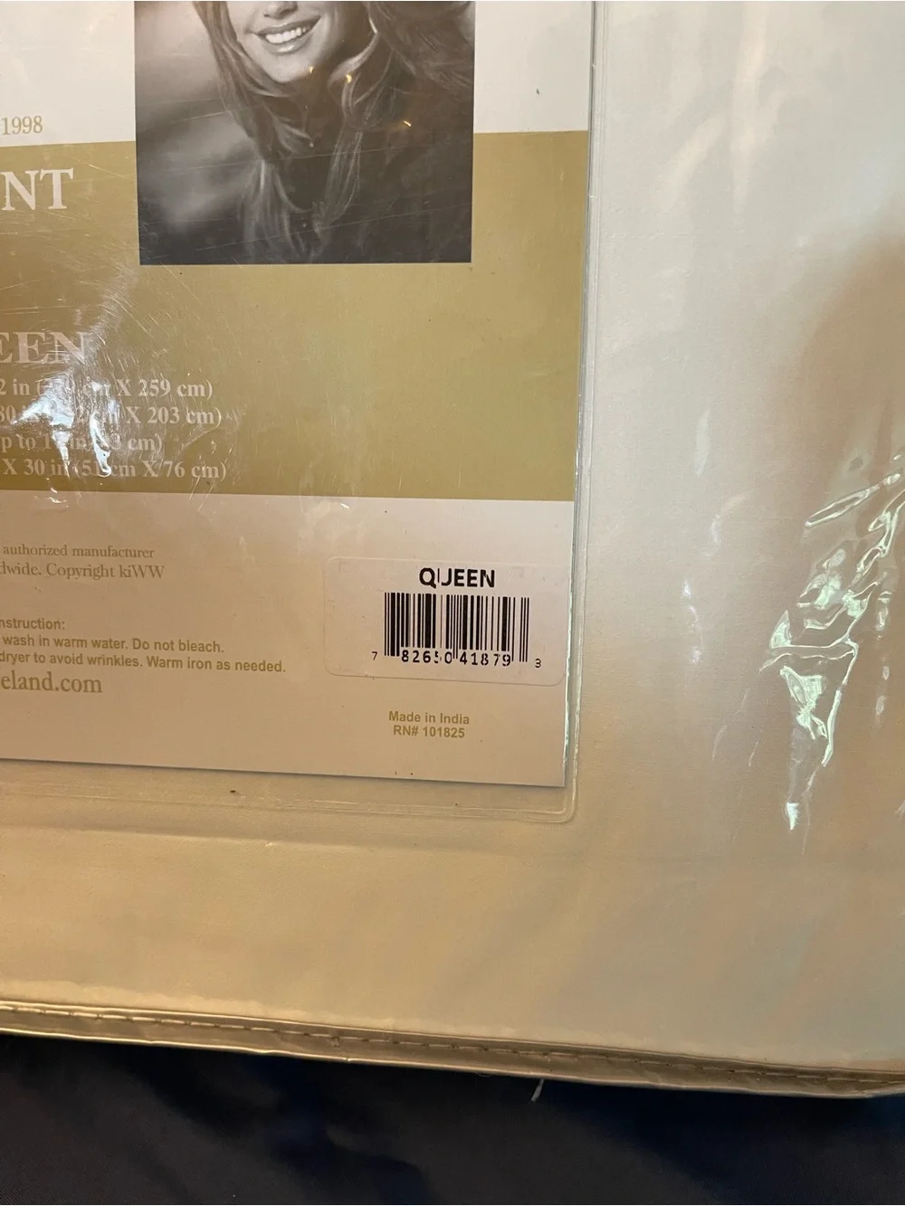 kathy ireland Cream 500 Thread Count Cotton Queen Sheet Set